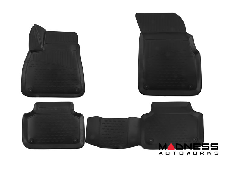 Lamborghini Urus Floor Liners - 3D Molded - Front + Rear - Black